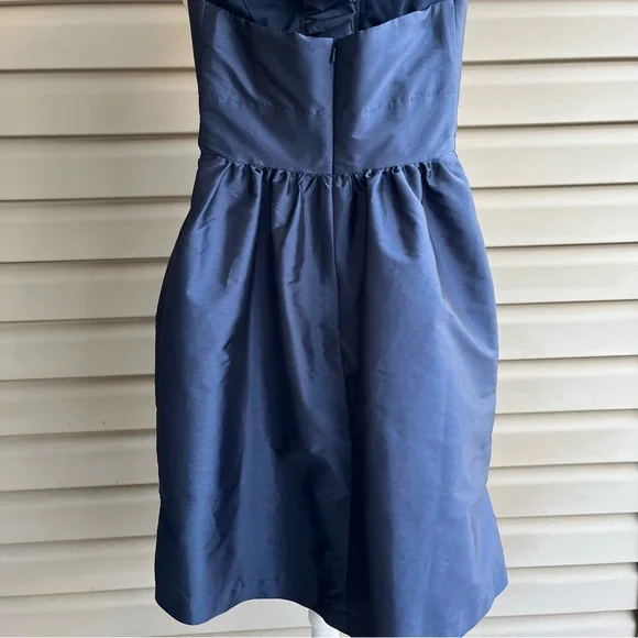 •Alfred Sung• Midnight Blue Ruffle Halter Event Dress - Size 4 - Picture 8 of 9